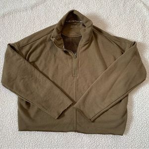 Aerie Cropped Quarter Zip Sweater